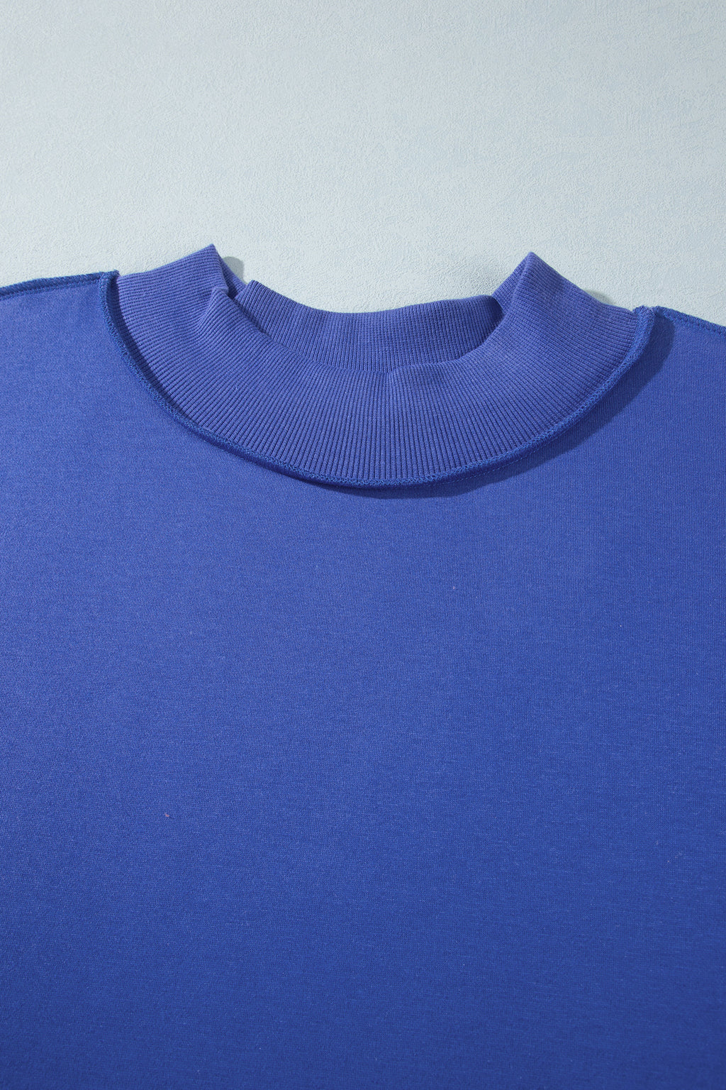 Light Grey Exposed Seam Detail Reversible Double Wear Plus Size Sweatshirt